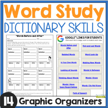 Preview of Word Work - Dictionary Skills - Digital & Print
