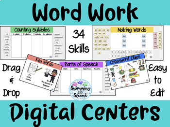 Preview of Word Work Digital Centers Bundle