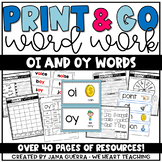 Word Work: Diphthongs oi and oy