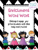 Word Work Enrichment for Gifted Students