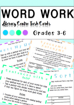 Preview of Word Work For Upper Primary