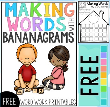 Preview of Word Work Center Making Words Free