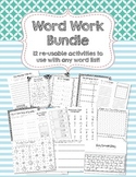 Word Work Games Bundles