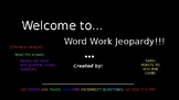 Distance Learning: Word Work Interactive Jeopardy Style Game