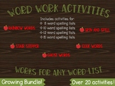 Word Work Journal & Activities - Can be Used With Any List!