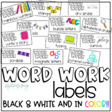 Word Work Labels