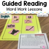 Word Work Lessons for Guided Reading | Emergent readers