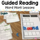 Word Work Lessons for Guided Reading- Transitional readers