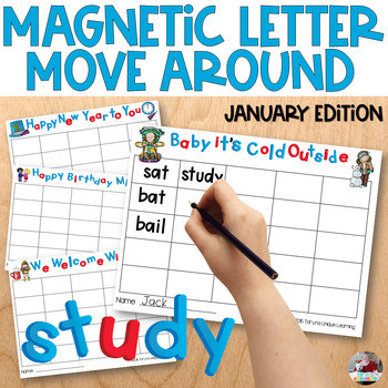 Preview of Word Work Centers | January Making Words | Independent Phonics Activities