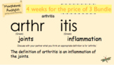 Word Work - Morphemic Analysis - BUNDLE - 4 weeks for 3...