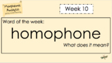 Word Work - Morphemic Analysis - Week 10