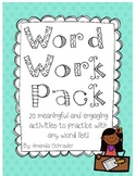 Word Work Pack