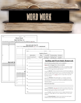 Preview of Word Work Pack: Word Sorts