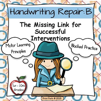 Preview of Occupational Therapy Tools for Blocked Handwriting Interventions for Dysgraphia