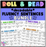 Word Work Roll & Read fluency sentences VCE BUNDLE Science