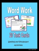 Word Work Task Cards (First Edition)
