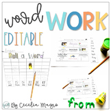 Word Work  Set 2 Editable Sight Word Centers