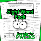 Word Work - Sight Word Fluency Review First Grade