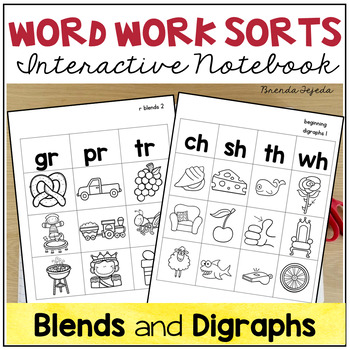 Preview of Word Work Sorts: Blends and Digraphs