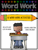 Word Work Spelling Activities