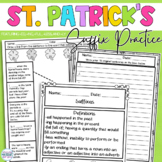 Word Work St. Patrick's Day Suffix Practice