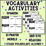 Word Work Upper Elementary | FREE | 10 Frayer Models | Spa