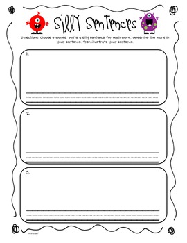 word work worksheets by christine statzel teachers pay