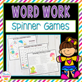 Word Work / Spelling Spinner Games for the Whole Year