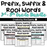 Word Work for Interactive Notebooks (Prefixes, Suffixes, R