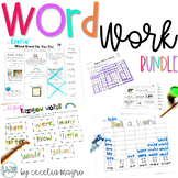 Word Work for Sight Words Combo Pack  EDITABLE
