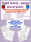 Year Long Word Work for Sight Words - First 200 Fry