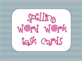 Word Work for Spelling Task Cards
