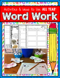 Word Work Center Activities; use again and again, sight wo