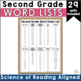 Word Study & Spelling Master List for 2nd Grade