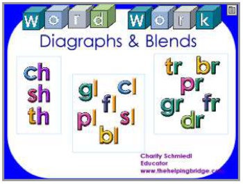 Preview of Word Work with Diagraphs & Blends