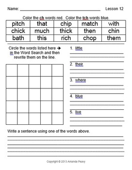 Word Work with First Grade Journeys Spelling/Sight Words Lessons 1-15