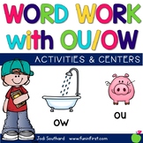 Ou Ow Word Work Activities