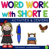 Short e Word Work Activities