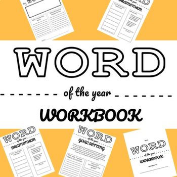 Preview of Word Workbook 2019 - NEW YEARS - Word of the Year