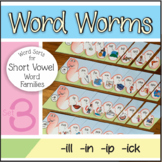 Word Worms: Word Sorts for Short Vowel Word Families- Set 