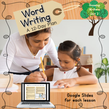 Preview of Word Writing, Kindergarten Writing Workshop Unit, Print & Digital Mini Lessons