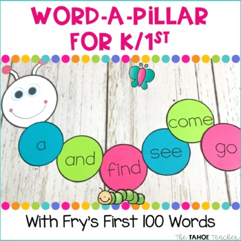 Preview of Word-a-pillar for Kindergarten and 1st Grade