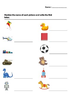 Word and Picture Exploration: Preschool Worksheet by Brain Printable ...