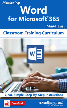 Preview of Word for Microsoft 365 Classroom Training Curriculum