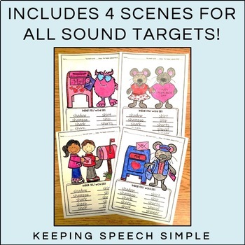 Word lists and coloring sheets for speech therapy ...