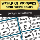 Word of Wonders (WOW) Sight Word Cards