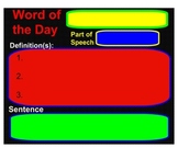 EDITABLE Word of the Day
