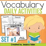 Vocabulary Activities Set 1- Word of the Day Display and G