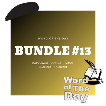 Preview of Word of the Day - Week #13