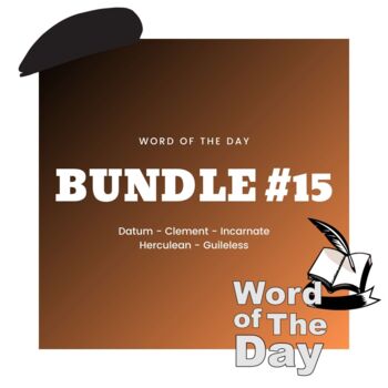 Preview of Word of the Day - Week #15